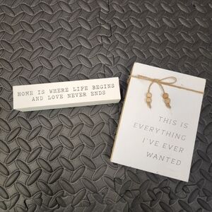 Decorative Wooden Signs with Inspirational Quotes